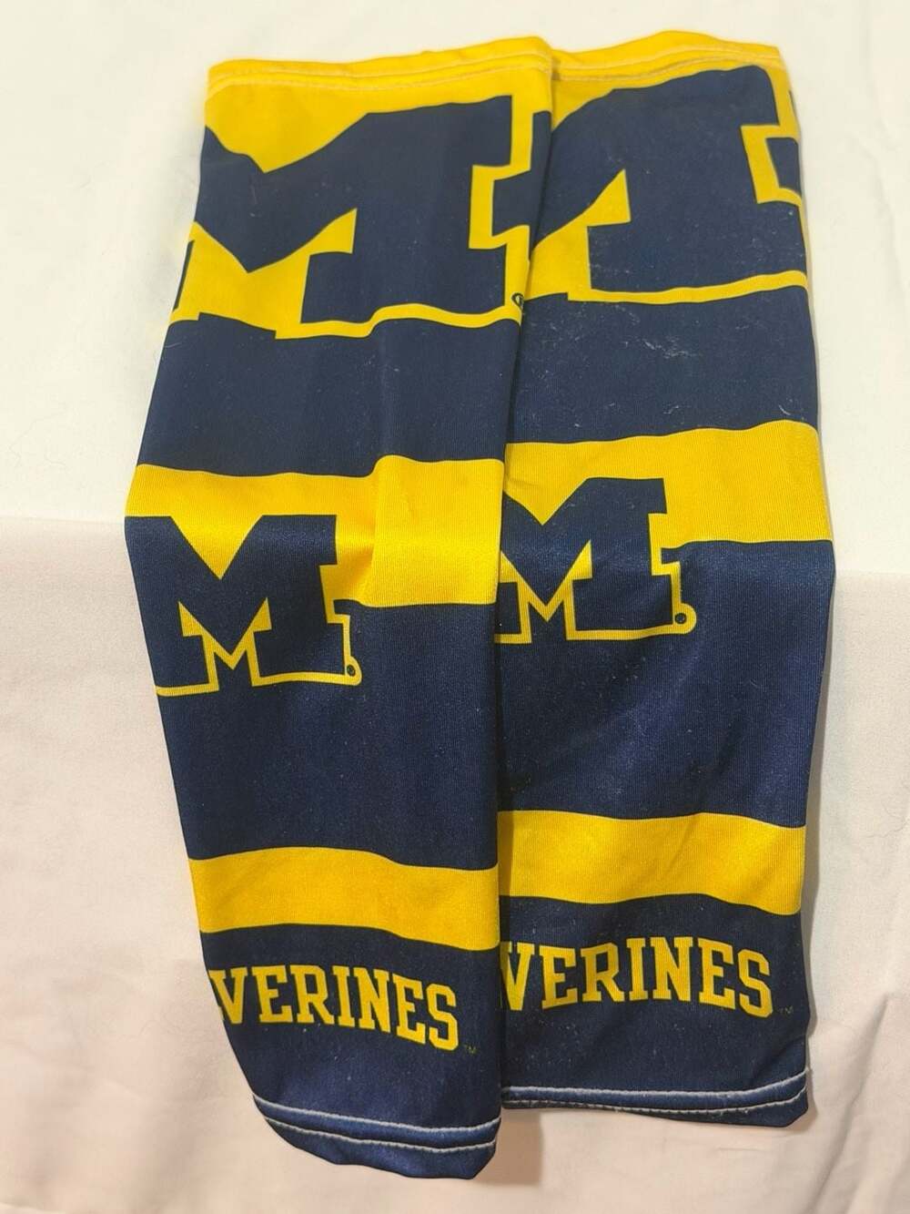 Michigan Wolverines Arm Sleeves Blue Yellow